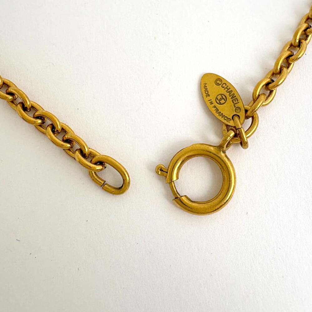 Chanel Cc Logo Chain Pendant Necklace #244029C13B - Picture 3 of 6